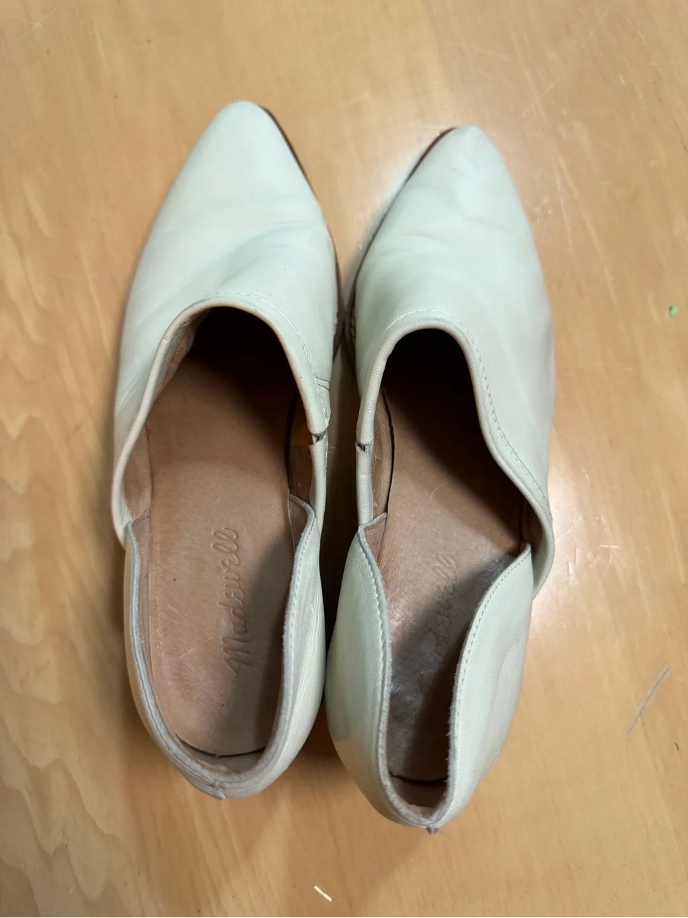 Madewell cream leather